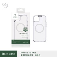 【IMOS】[imos Case](磁吸款)耐衝擊軍規保護殼for iPhone 15/15 Plus/15 Pro/15 Pro Max-透明殼