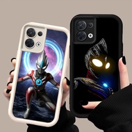 DF-106 Ultraman Luxury Soft Casing for OPPO F21 F21S K9X Reno 7 8 13F Find X5 Lite Pro