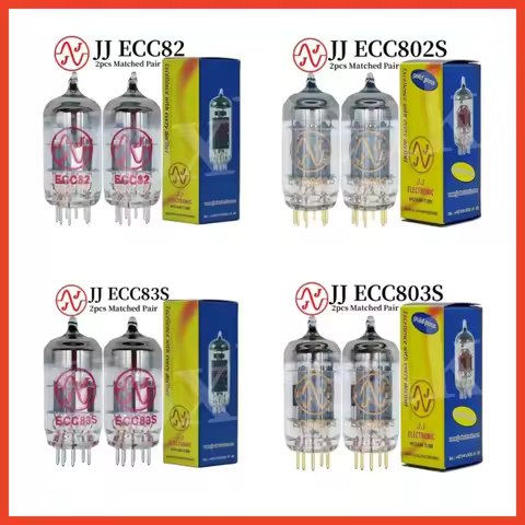 JJ Vacuum Electron Tube ECC83 ECC803S 12AX7 ECC82 ECC802S 12AU7 EL84 6P14 E88CC 6922 ECC81 12BH7 12A