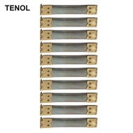 [TENOL] 10pcs Purse Or Glasses Case Flex Frame Internal Flex Spring Clip Bronze 8cm