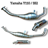 Ekzos Yamaha Y110 SS110 SS2 SS Two Stainless Steel Original Barickly Racing Exhaust Road Race Type 2