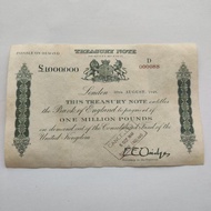 1948 UK 10 million Banknotes 10,000 Large Formats Antique Antique Antique Coins Coin Ornaments 7.25