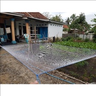 jaring anco nilon 170cm x 200cm lubang 1 inchi untuk ikan mujaer nila