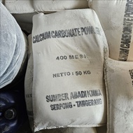 Kalsium Karbonat Mesh 400 50 Kilogram Calcium Carbonate CaCO3 Tepung Cat