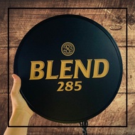 BLEND285 ป้ายไฟLED ป้ายไฟ กล่องไฟ ป้าย ด้านเดียว ติดผนัง พร้อมโลโก้ เบลน285 ขนาดเส้นผ่าศูนย์กลาง 30-