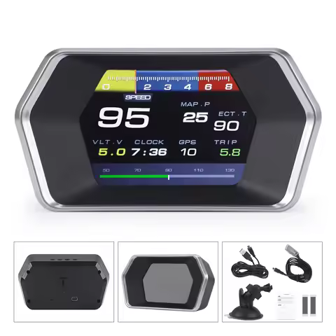 OBD2 GPS On-Board Diagnostic Computer Projector Car Electronics Digital Head Up Display Smart P17 Fo