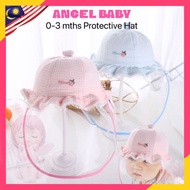 🔥 Recommend 🔥 0-3m Baby Face Shield Protective Hat With Velcro Removable Face Shield