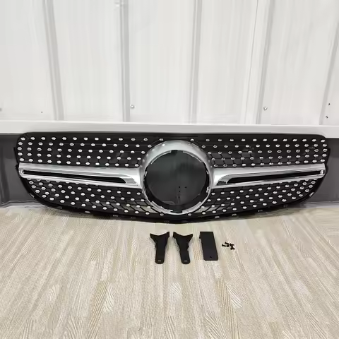 For Mercedes Benz GLC Class X253 GLC250 GLC300 GLC350 GLC43 AMG 2015-2019 Diamond Style Grille Front