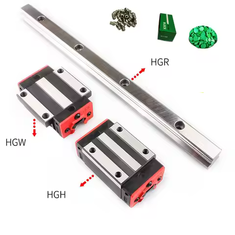 Factory Supply HGR 15 HGH15CA HGW15CC linear guide rail with linear bearing blocks Length customizat