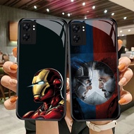 DF-7 Marvel Venom TPU HD Glass Casing for OPPO A57 A77S A17 A36 A77 A57S A76 A96 Realme C30S C55 C33