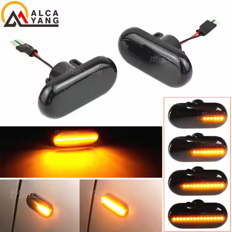 For Renault CLIO I II ESPACE KANGOO LAGUNA MASTER MEGANE 19 Bus LED Dynamic Turn Signal Side Fender 