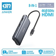 Anker USB C Hub PowerExpand 8-in-1 USB C Adapter with Dual 4K HDMI 100W Power Delivery 1 Gbps Ethern