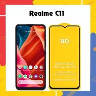 9D Tempered Glass Screen Protector for Reamle C11 Full Screen, Full Glue, Realme Screen Protector
