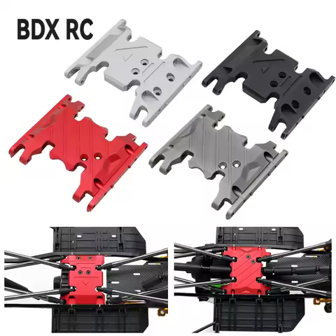BDXRC Metal Chassis Gearbox Mount Transmission Holder for 1/10 RC Crawler Axial SCX10 II 90046 90047