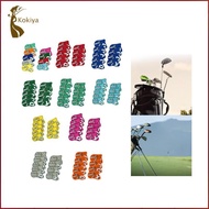 [kokiya] Set of 9 golf iron covers, golf club headcovers, number tag guard gift club