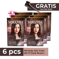 Paket Miranda Dark Brown Isi 6 / Dark Brown / Coklat Tua miranda isi 6 / Semir Rambut Coklat Gelap 3