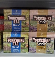 英國直送 - Yorkshire Tea Bags Deacf/ GOLD 茶包 [80個]