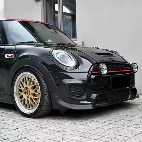 ABS Plastic Front Splitter Gp Style Grill Lips Replacement Type For Mini Cooper JCW Cooper S F55 F56