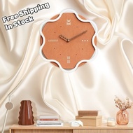 『JQTime』Creative style wall clock Modern luxury clock Silent art clock Nordic decoration wooden cloc