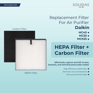 Solidas - Replacement Filter Air Purifier Daikin MC40 (KAFP0808B4E)/HEPA Filter