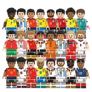 FIFA World Cup Mo Salah Messi Yamal Martinez Alvarez Rodri Bellingham Haaland Building Block Toys