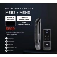 M3B3 + M3N3 DIGITAL DOOR & GATE LOCK (FREE INSTALLATION)