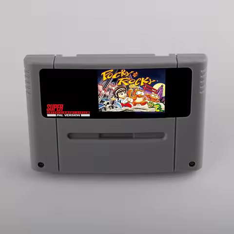 Pocky & Rocky 011 LINK Game Card for 16 bit SNES US EUR Version Retro Console