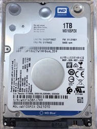 WD Blue 1TB WD10SPZX 2.5吋硬碟