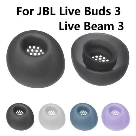 Silicone Ear Tips Earbuds For JBL LIVE BUDS 3/Live Beam 3 In-ear bluetooth Earphones Replacement sof