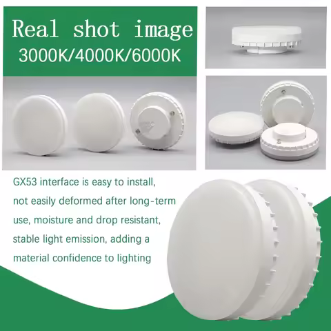 GX53 LED Bulb Lamp 10pcs 5W 7W 9W 12W 15W 220V 110V Cold White Lighting Reflector Spot Light Frosted