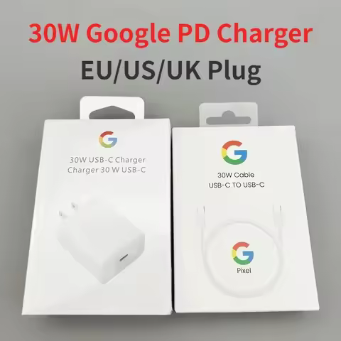 EU/US/UK 30W Fast Charger For Google Pixel 7 6 5 Pro 6A 5A 4A 3A XL 4XL Quick Charge Travel Adapter 