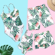 Family Swimwear Tropical Printed Sleeveless Backless Beach Swimwear 2022/Swimsuits/Family Swimwear S