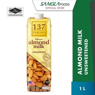 137 degrees Almond Milk Unsweetened (1 x 1L)  Halal certified Sugar Free Natural Dairy Free