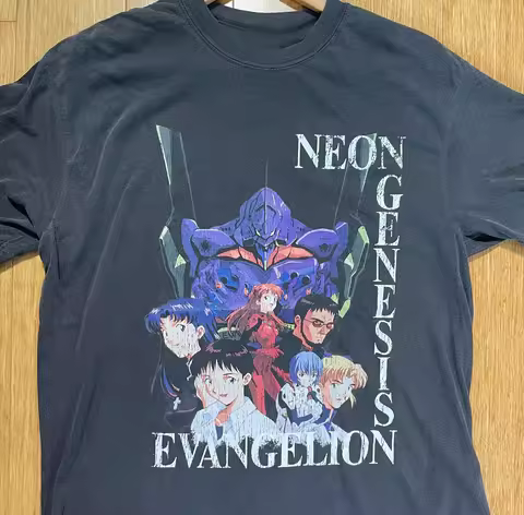 Neon Genesis Evangelion Anime Eva-01 Mech Nerv First Printed T-shirt Men's and Women's T-shirt Men's