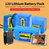 ALEAIVY Portable 20000mah 12V Battery Pack Lithium Rechargeable Battery Capacity