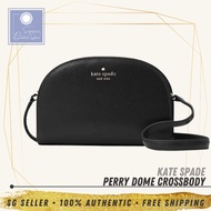 [SG SELLER] Kate Spade KS Womens Perry Dome Crossbody Black Leather Bag