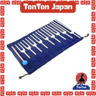 Dreld Tuning Fork Set Sound Healing Therapy Tools 9pcs 174/285/396/417/528/639/741/852/963HZ with Si