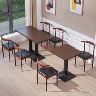 Fast Food Milk Tea Barbecue Shop Mala Tang Small Table Chair Dessert Shop Eating Noodles Breakfast D