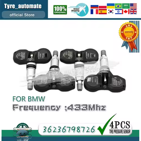 (4) 36236798726 TPMS Tire Pressure SENSORS FOR BMW 1 3 5 6 7 SERIES M3 M5 M6 X3 X5 X6 Z4