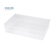 Plastic File Organizer Transparent Square Storage Box A4 Storage Box File Storage Box