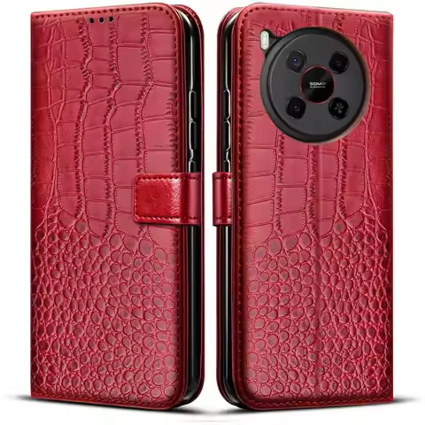 Luxury Wallet Magnetic Flip Leather Case For ZTE Nubia V70 Max 6.9" ZTENubiaV70Max NubiaV70Max Shock