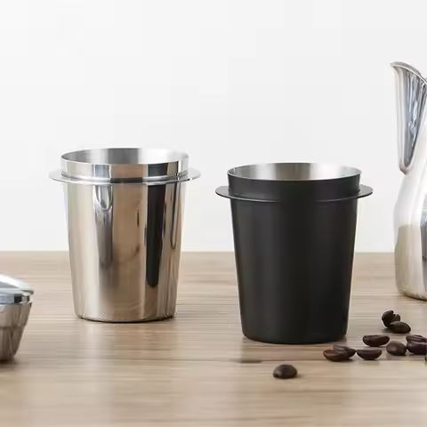 Coffee Dosing Cup Sniffing Mug for Espresso Machine Wear Resistant Stainless Steel Coffee Dosing Cup