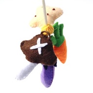 毛氈蔬菜釣魚套裝益智玩具商品兒童禮物