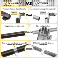 2 Pack Bronze Curtain Rods 28 to 48 Inches(2.3-4 Feet),5/8 inch Splicing Drapery Rods,Small Curtain 