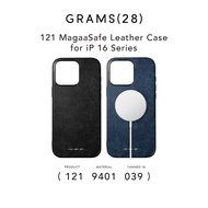 Grams(28)121 Magnetic Snowflake Leather Case for 16 Pro / 16 Pro Max