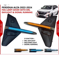 Perodua Alza 2022 Front Bumper Daylight with Fog Lamp Cover