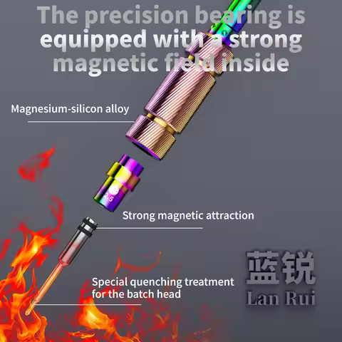 Lanrui M61 High-Hardness Screwdriver Bits S2 Alloy Steel With A Non-Slip Handle For iPhone Android M