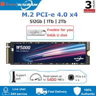 WALRAM PCIe4.0x4 M.2 SSD PS5 512GB 1TB PCI-E 4.0 M2 NVMe 2280 Disk M.2 Interface NV1 PCIE Protocol 5000MB/s Internal Solid State Drive For Laptop /PS5  /Desktop /Computer Host