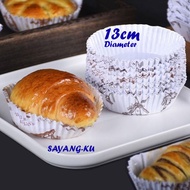 20Pkt/Ctn 13CM Baking Windmill Cup Round Bakery Laminated Baking Case Bakery Bread Paper Cup Bakery 