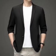 【M-3XL】7 Color Business Formal Blazer for Men Vintage Slim Fit Casual Long Sleeve Blazer Men Lapel Collar Office Suit Jacket